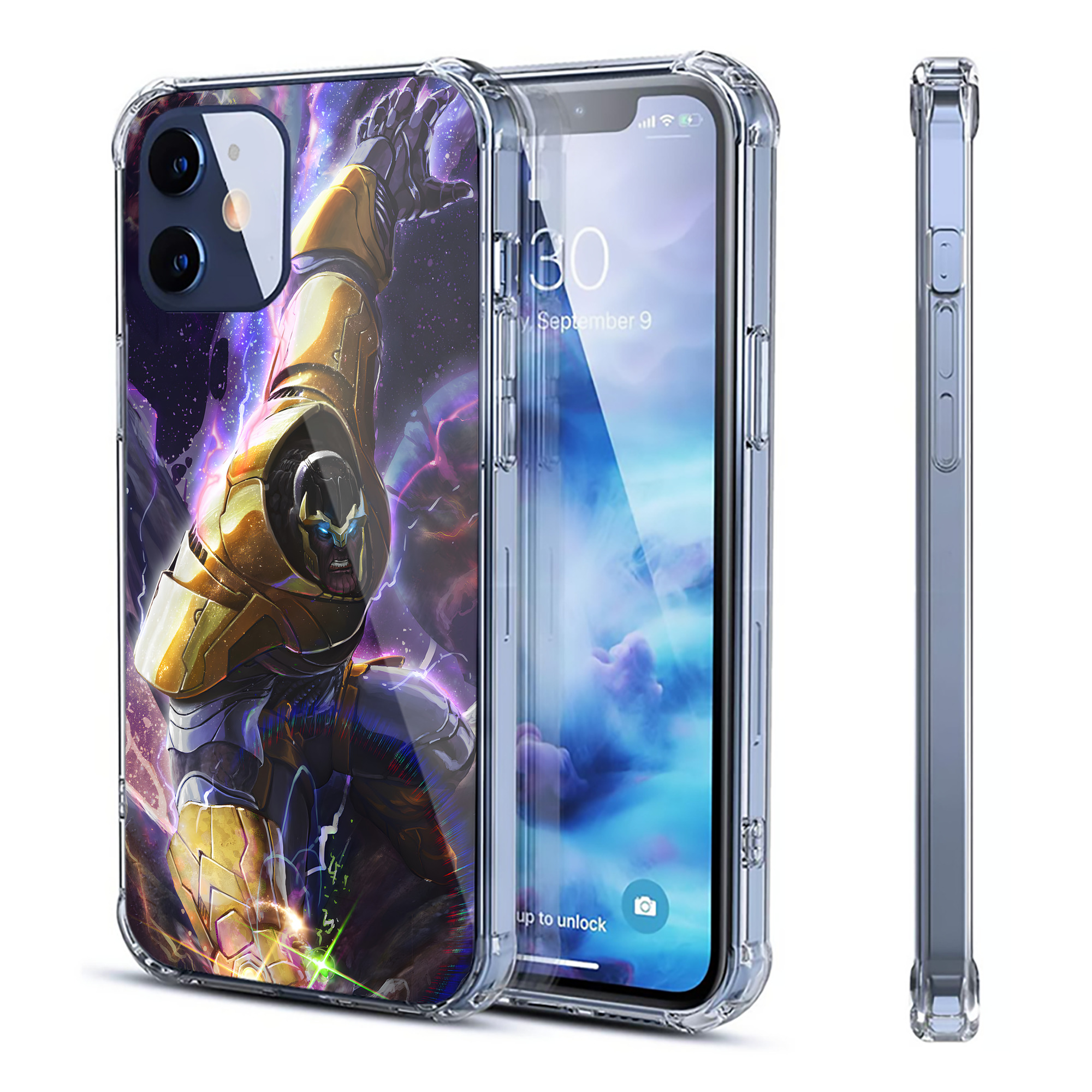 （画像用） アベンジャーズ The Avengers 【iPhone 12シリーズ対応】透明スマホケース（クリアソフトケース）